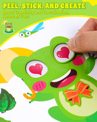 Aowplc frog make-a-face stickers—great party favors for kids' celebrations.