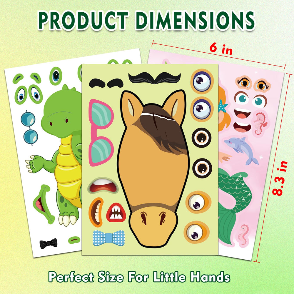 Aowplc Make-A-Face sea animals sheet ideal for sea theme crafts.