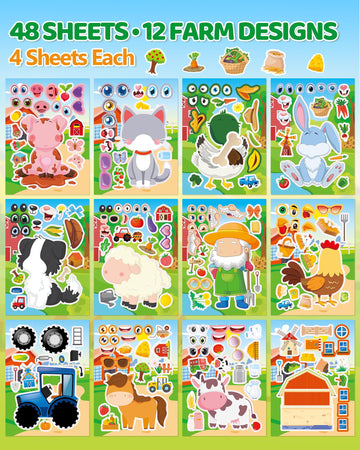 Aowplc mix‑and‑match face stickers for creating unique kid expressions