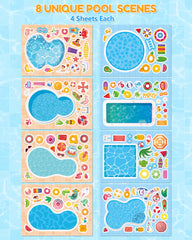 Aowplc mix-and-match pool stickers for creative kid crafts.