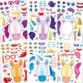 Aowplc unicorn sticker collection with seven sheets per design for creative play