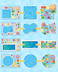 Aowplc waterproof vinyl stickers that resist wear during play.