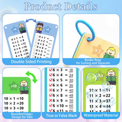 Aozlgfri binder ring keeps flashcards organized for quick review.