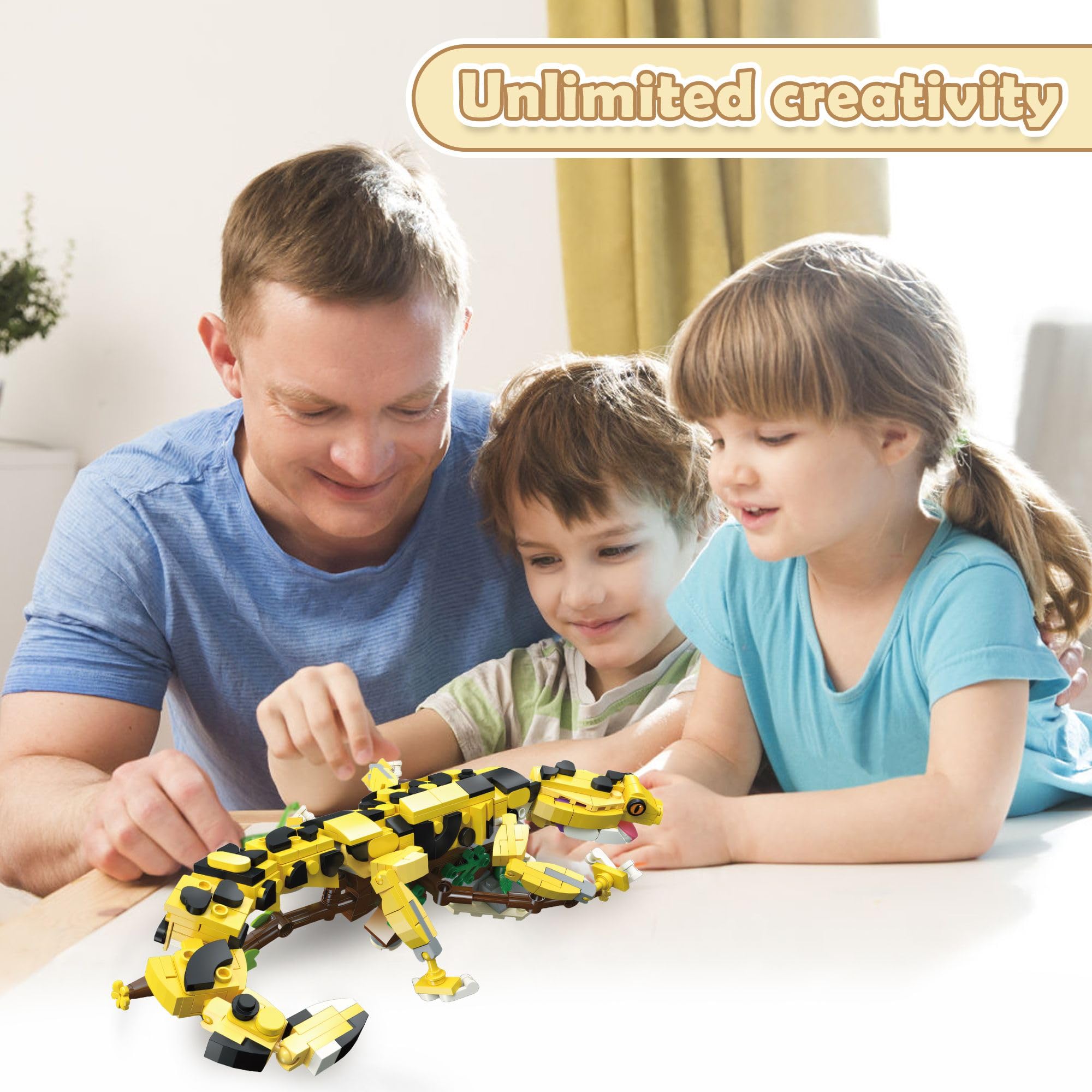 apcute Detailed scale patterns add ultra-realistic charm to home or classroom models.