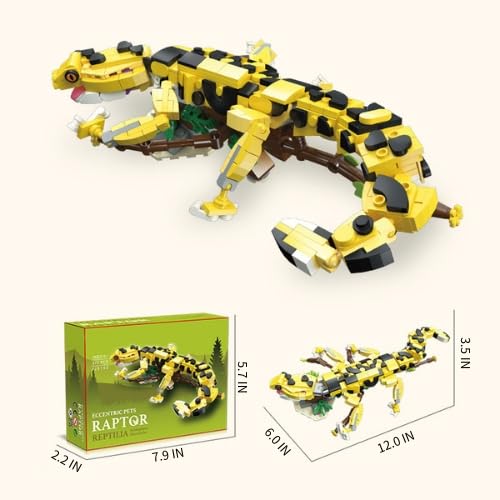 apcute Leopard Gecko kit assembles into a display-ready model measuring 12 by 6 by 3.5 inches.