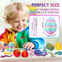 Apear1 crystal dragon eggs inside showcases a dragon with lifelike details.