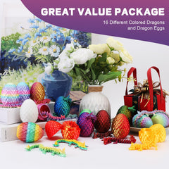 Apear1 detailed dragons with lifelike scales add a striking desk or shelf display.