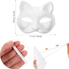 Apettoey Therian white cat mask offers long-lasting comfort for all-day wear.