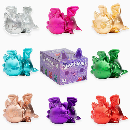Aphmau Dragon MeeMeow Amethyst Dragon plush, soft and cuddly for playtime.