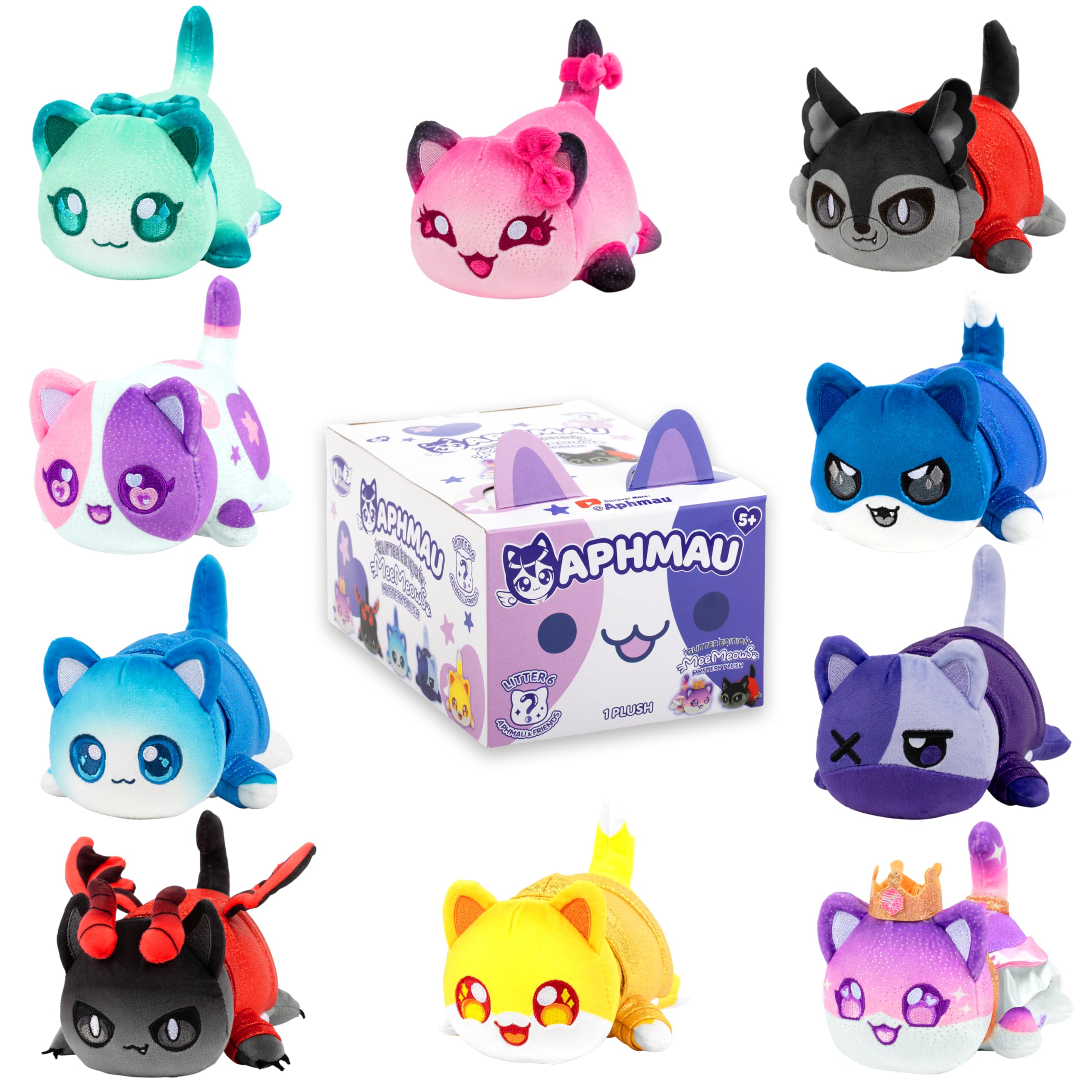 Aphmau MeeMeow Aphmau Cat plush with soft fabric for cozy hugs