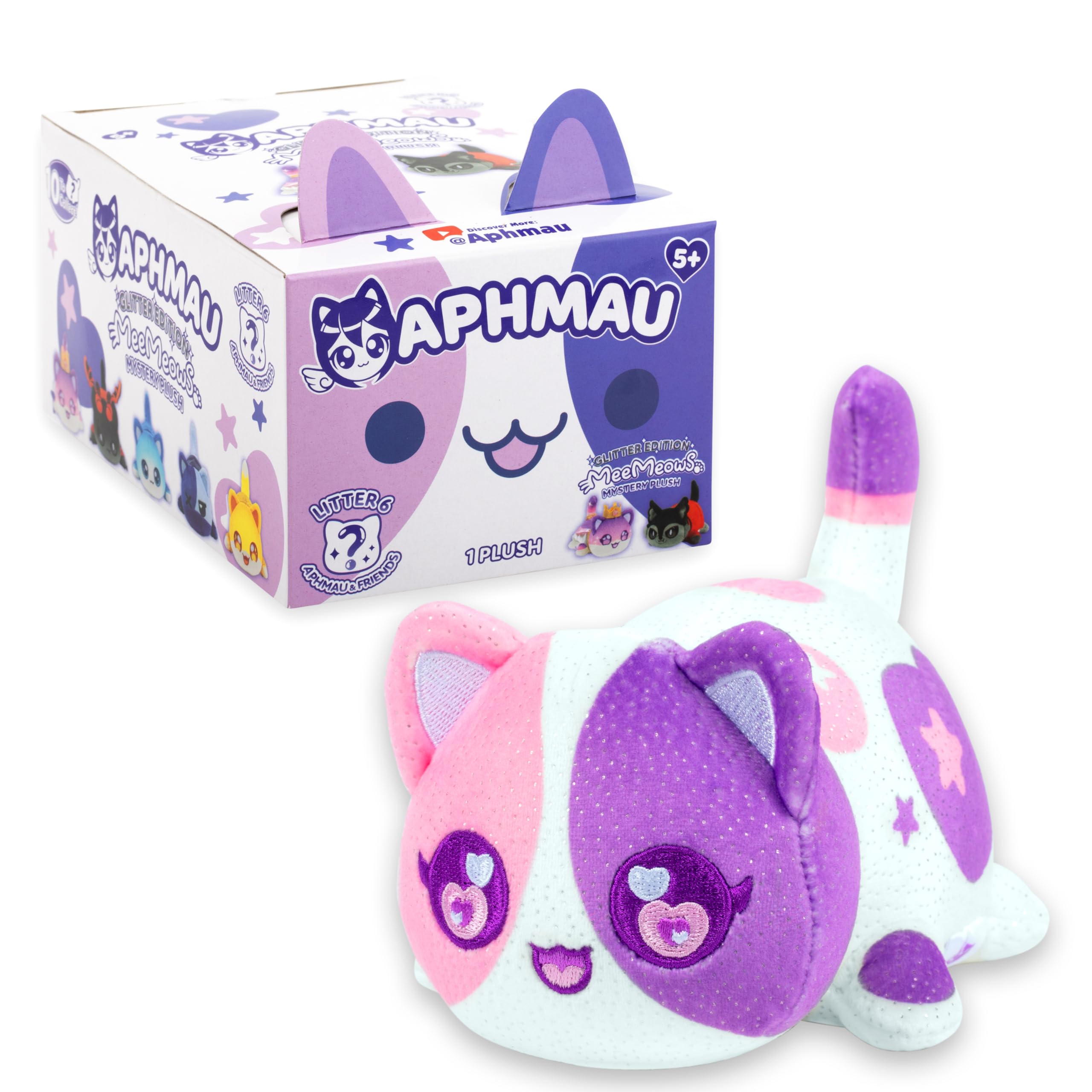Aphmau MeeMeow KC Cat plush with collectible poster inside