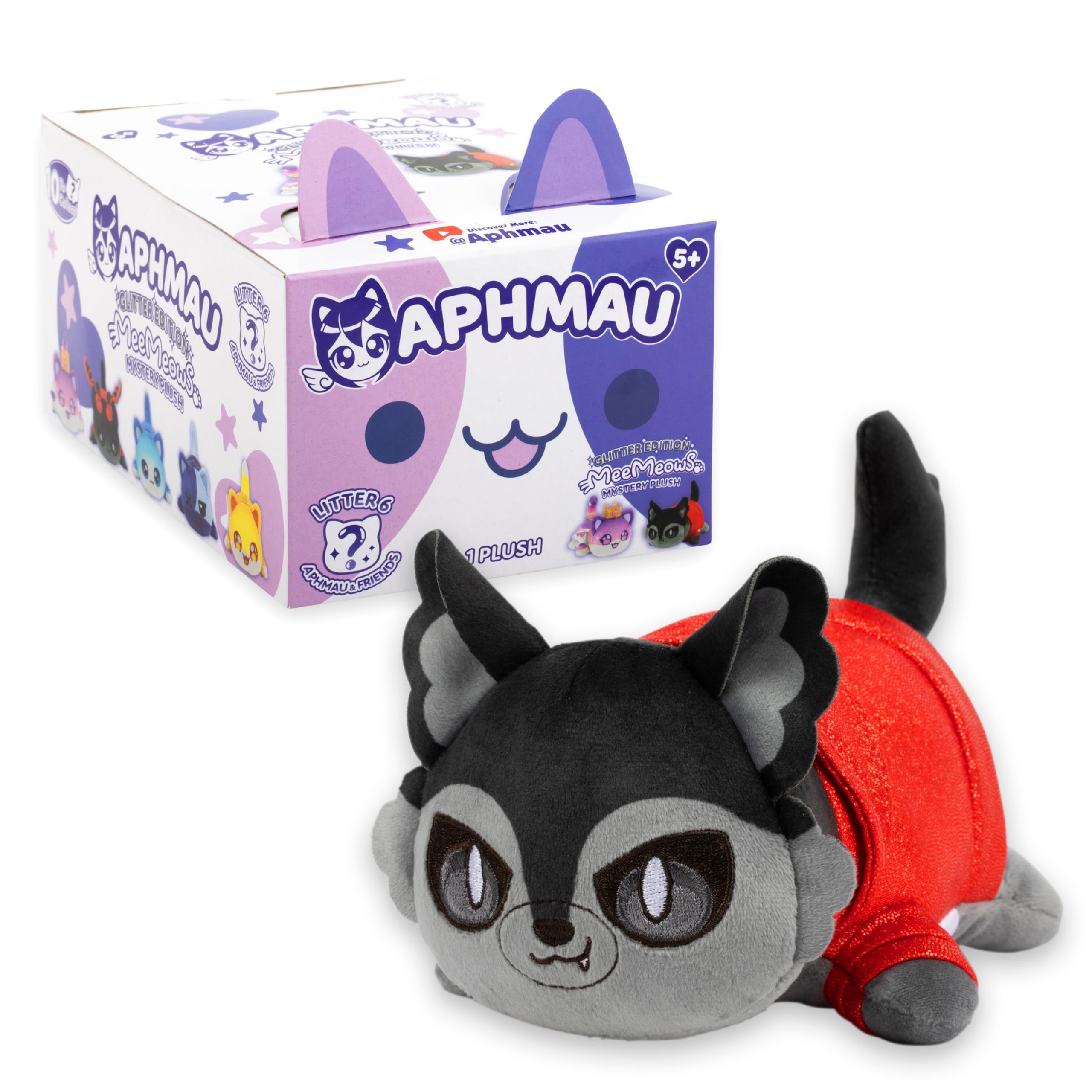 Aphmau MeeMeow Kim Cat plush with soft cuddle quality for shelves