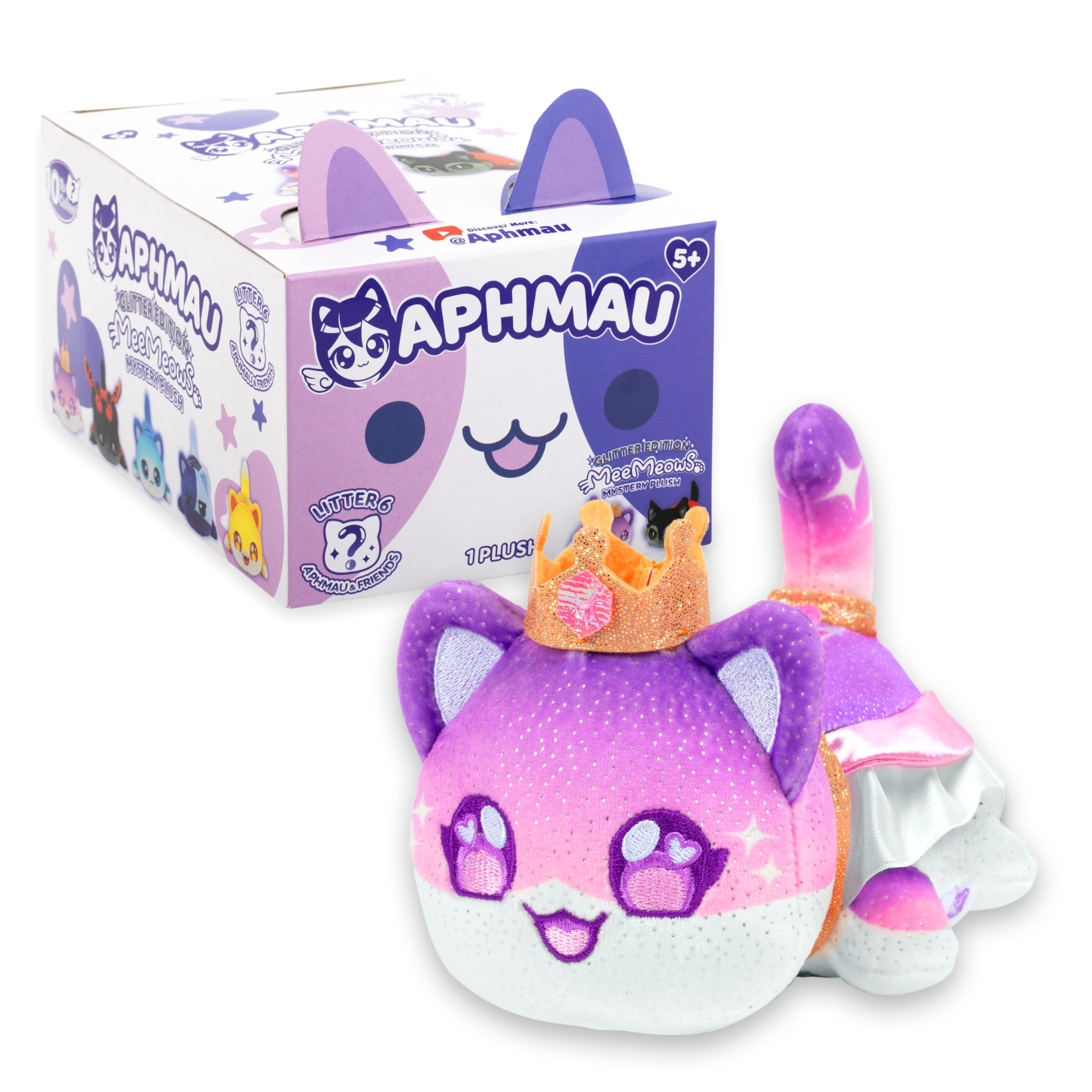 Aphmau MeeMeow Shadow Aaron Cat plush, cozy cuddle companion