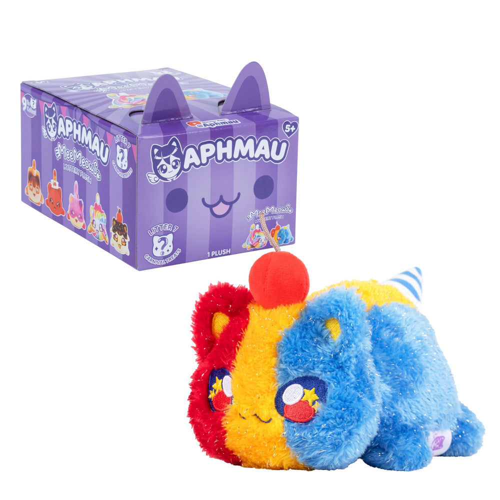 Aphmau MeeMeow Series 7 Chocolate Dipped Banana Cat plush for cozy playtime.