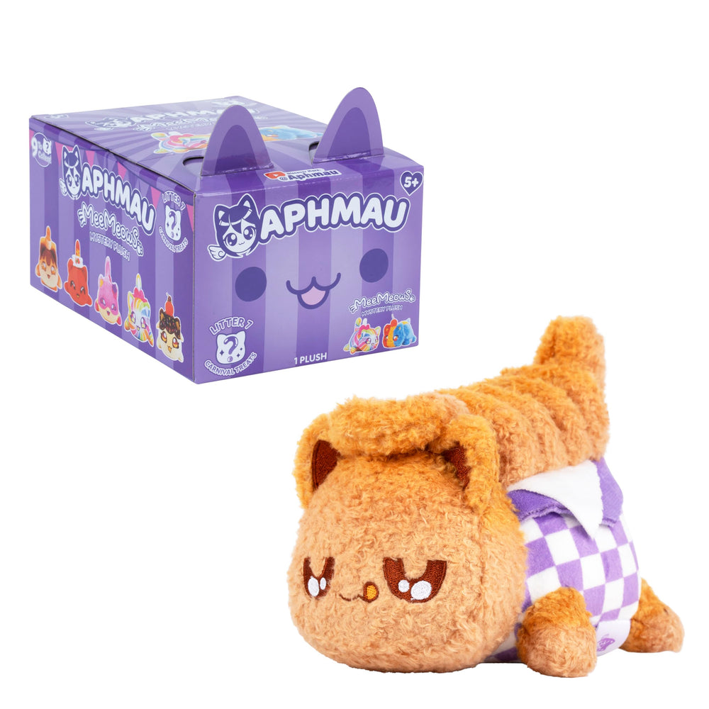 Aphmau MeeMeow Series 7 Lollipop Cat plush great for stacking with friends.