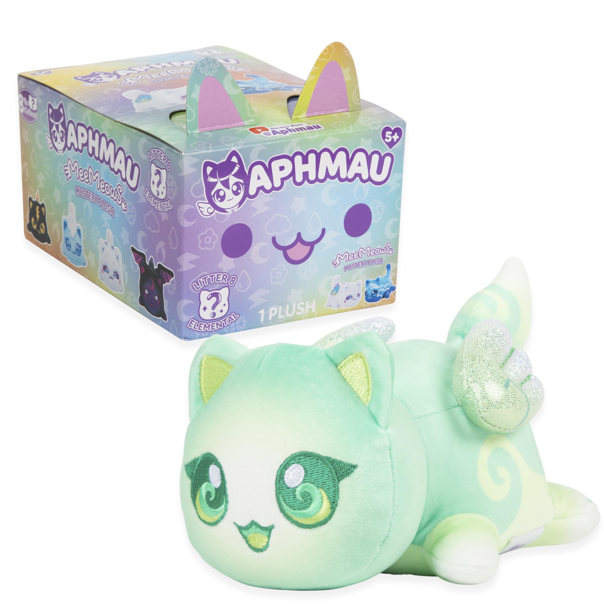 Aphmau MeeMeow 6inch plush, matte finish fabric.