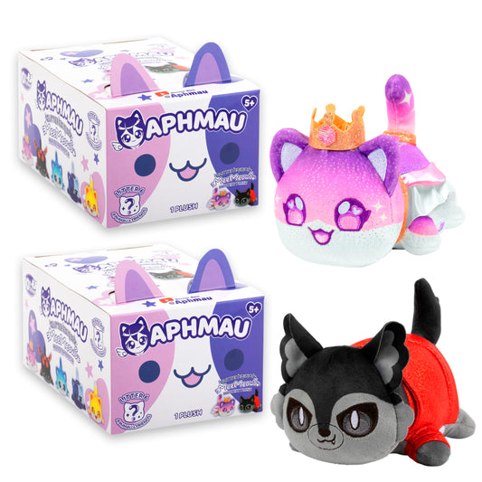 Aphmau MeeMeow Litter 6 two-pack plush, ideal for cozy display and gifting