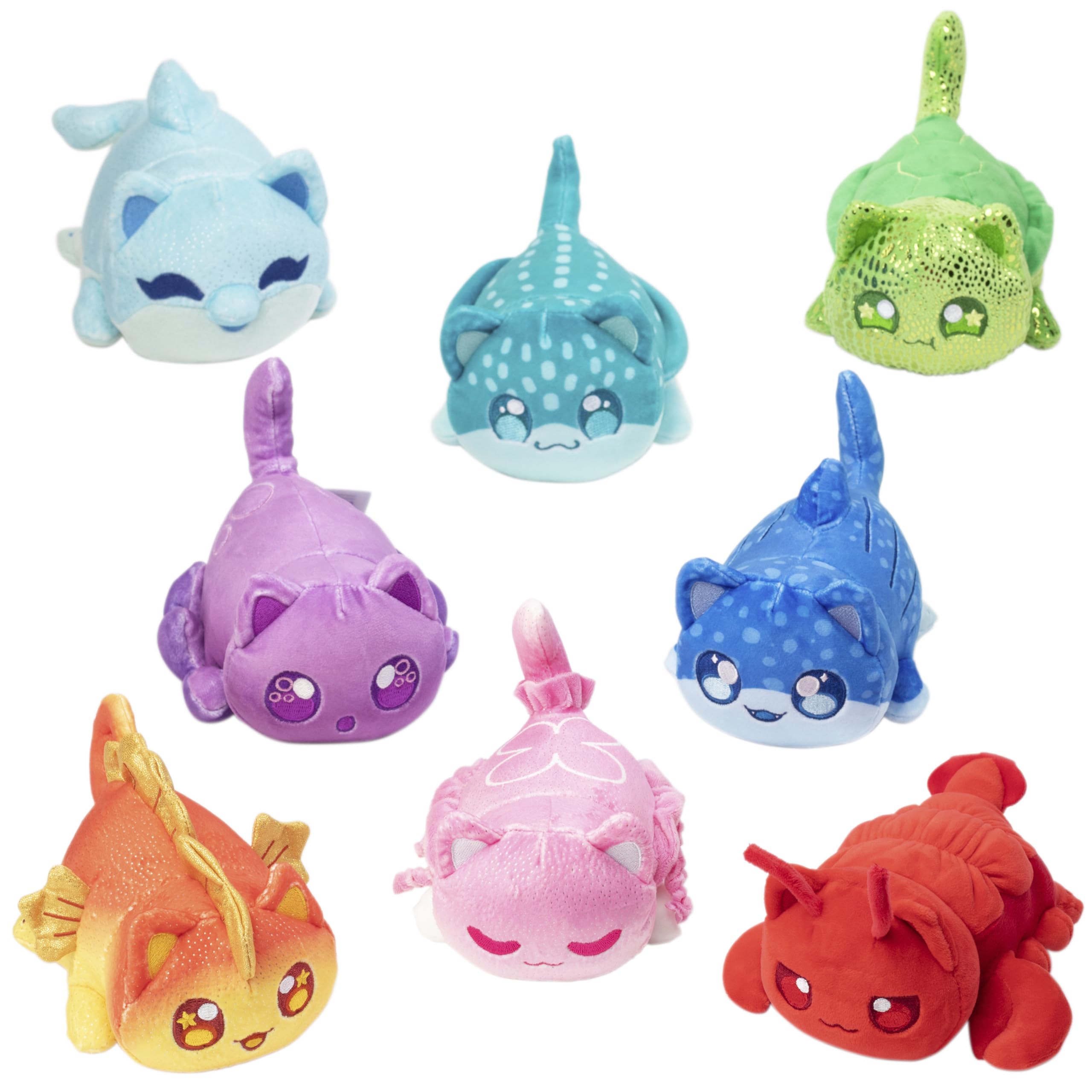 Aphmau MeeMeow Undersea Turtle Cat plush for kid-friendly play.