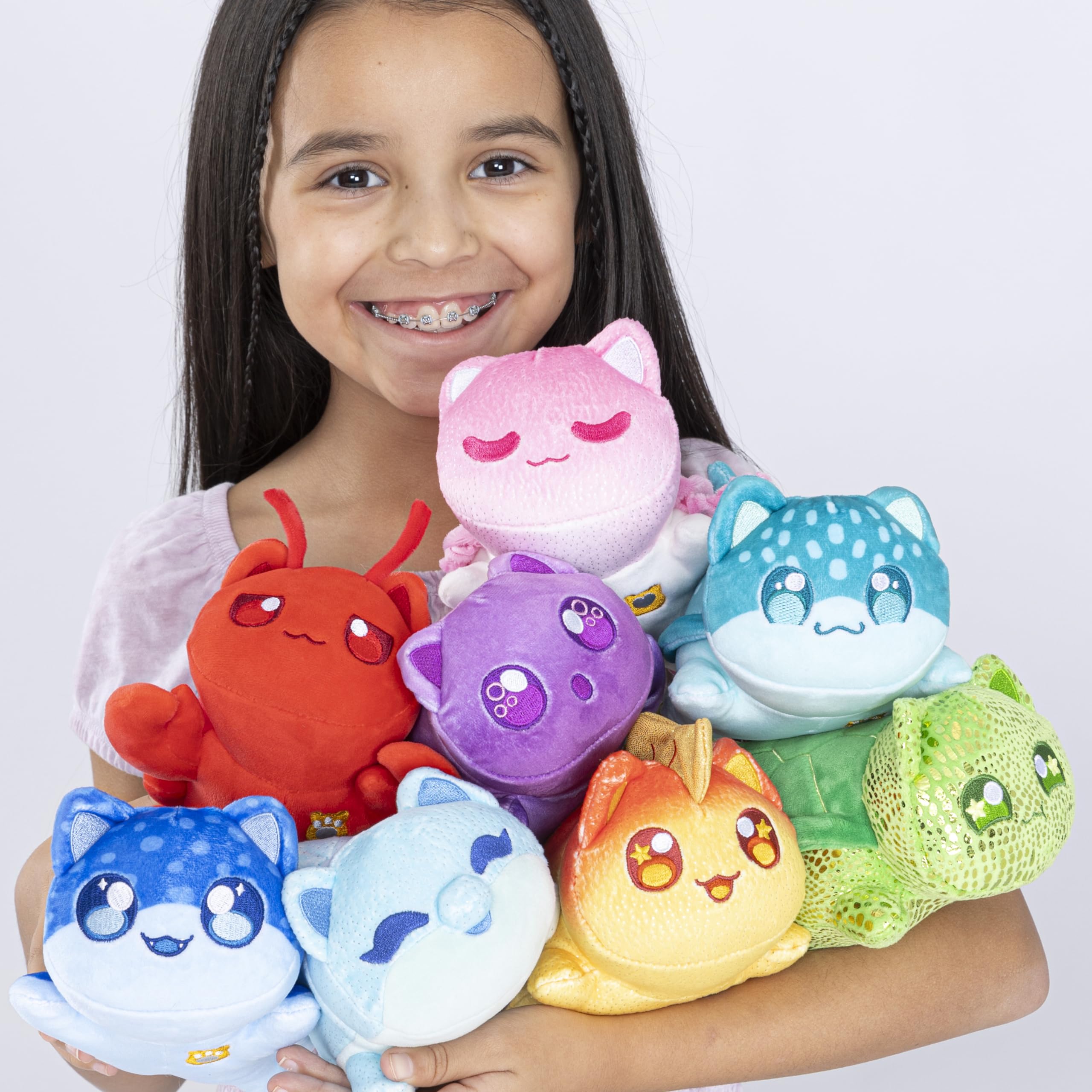 Aphmau MeeMeow Undersea Whale Cat plush for comforting hugs.