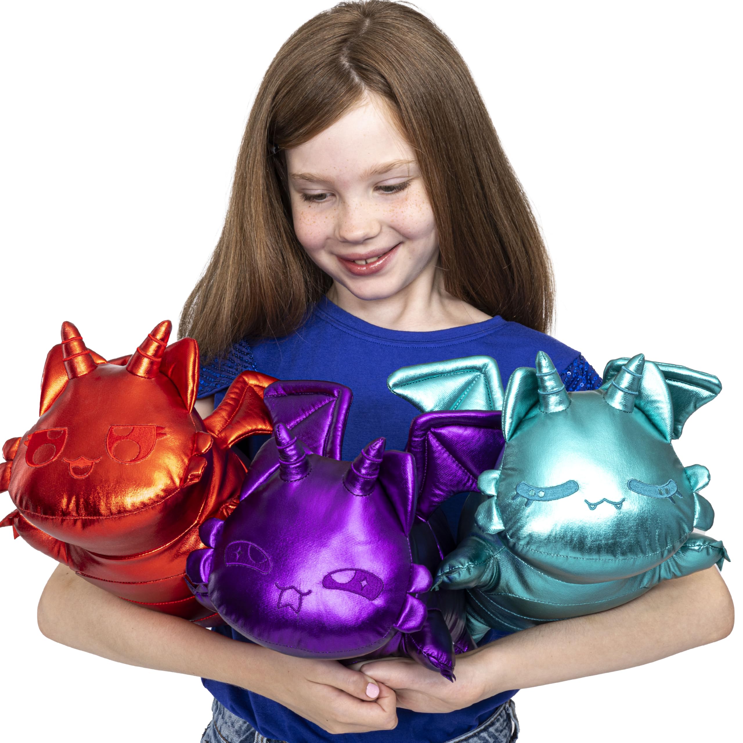 Aphmau MeeMeows 11-inch Gold Dragon plush, collectible treasure for fans.