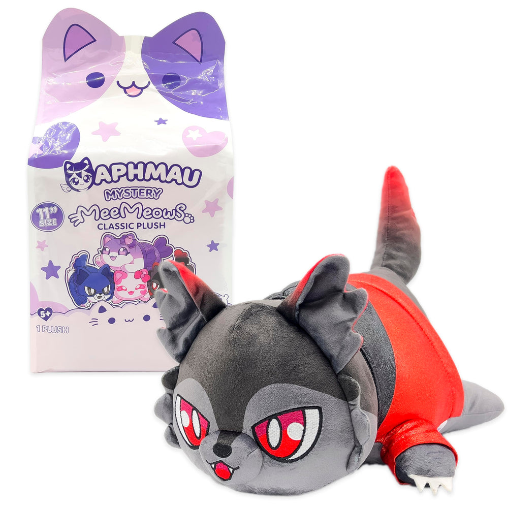 Soft-texture Aphmau MeeMeows plush highlighting squishy fabric and feel.