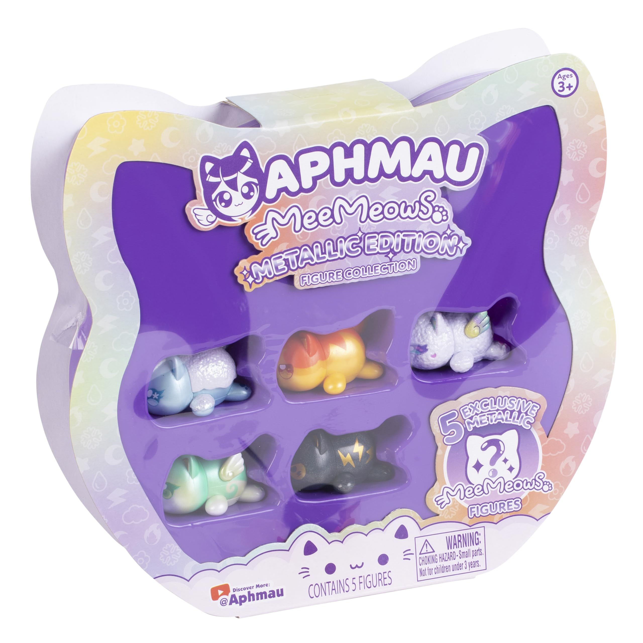 Aphmau metallic MeeMeow Lightning Cat: energizing presence for action-packed play and collection.