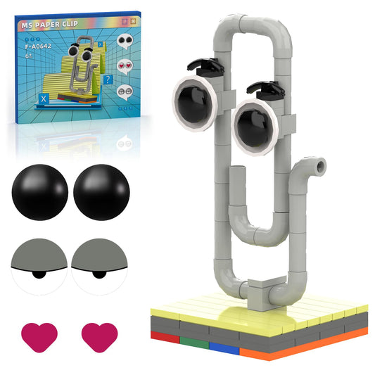 aphpiao Clippy blocks on a desk add playful charm and functional decor.