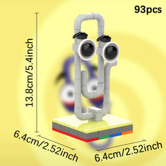 aphpiao Clippy vase-block finished size 6.4x6.4x13.8 cm, compact display.