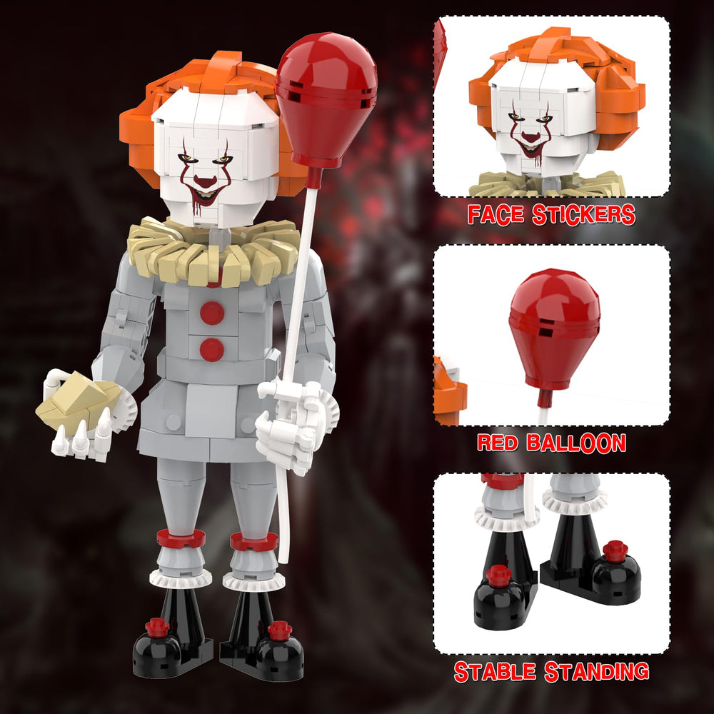 aphpiao Pennywise expression focus delivers eerie charm to shelves, desks, or display cabinets.