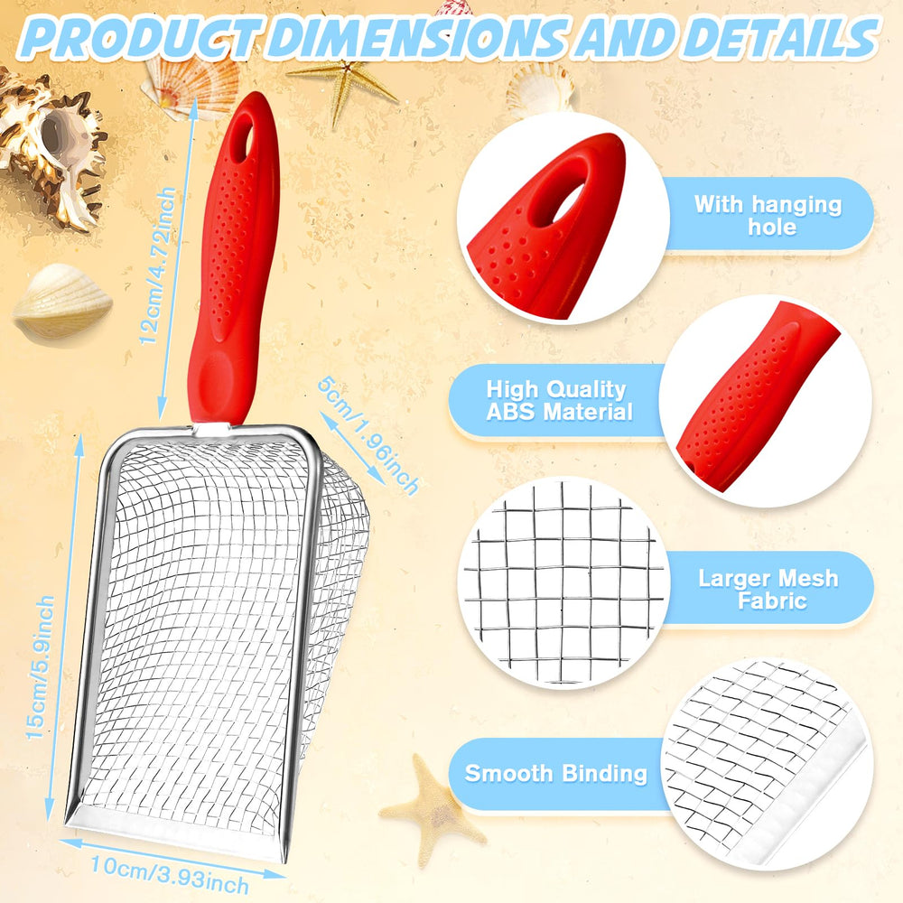 Apidgrowth Sand Sifter Tool close-up highlighting sturdy handle for kids