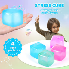 APLIST Squishy Fidget Stress Cube red supports discreet anxiety relief during meetings