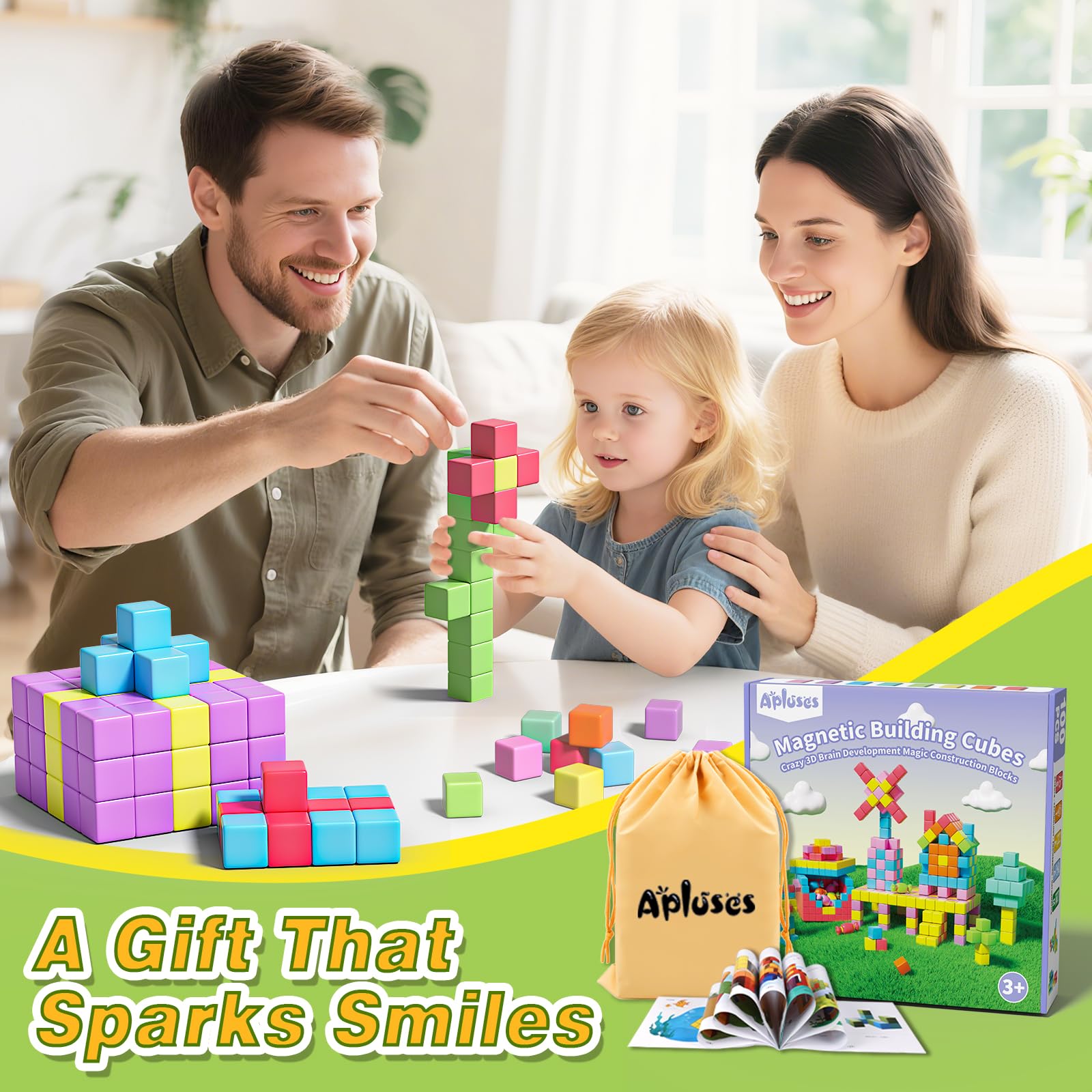 Apluses blocks make a thoughtful gift that sparks imagination and creativity.
