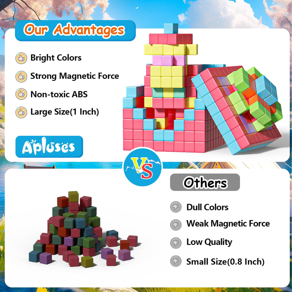 Apluses safe ABS material with rounded edges for little hands.