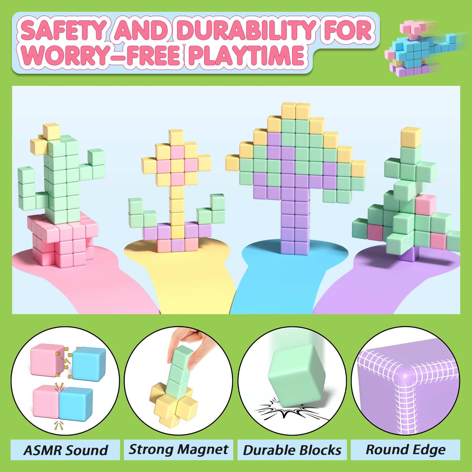 Apluses STEM toy for ages 3-5 that develops spatial reasoning