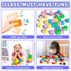 Apluses storage bag keeps blocks organized for on-the-go play.