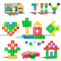 Apluses transparent magnetic cubes for visual exploration during play