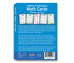 Apostrophe Games set of 24 addition and subtraction cards – ready for classroom or home use.