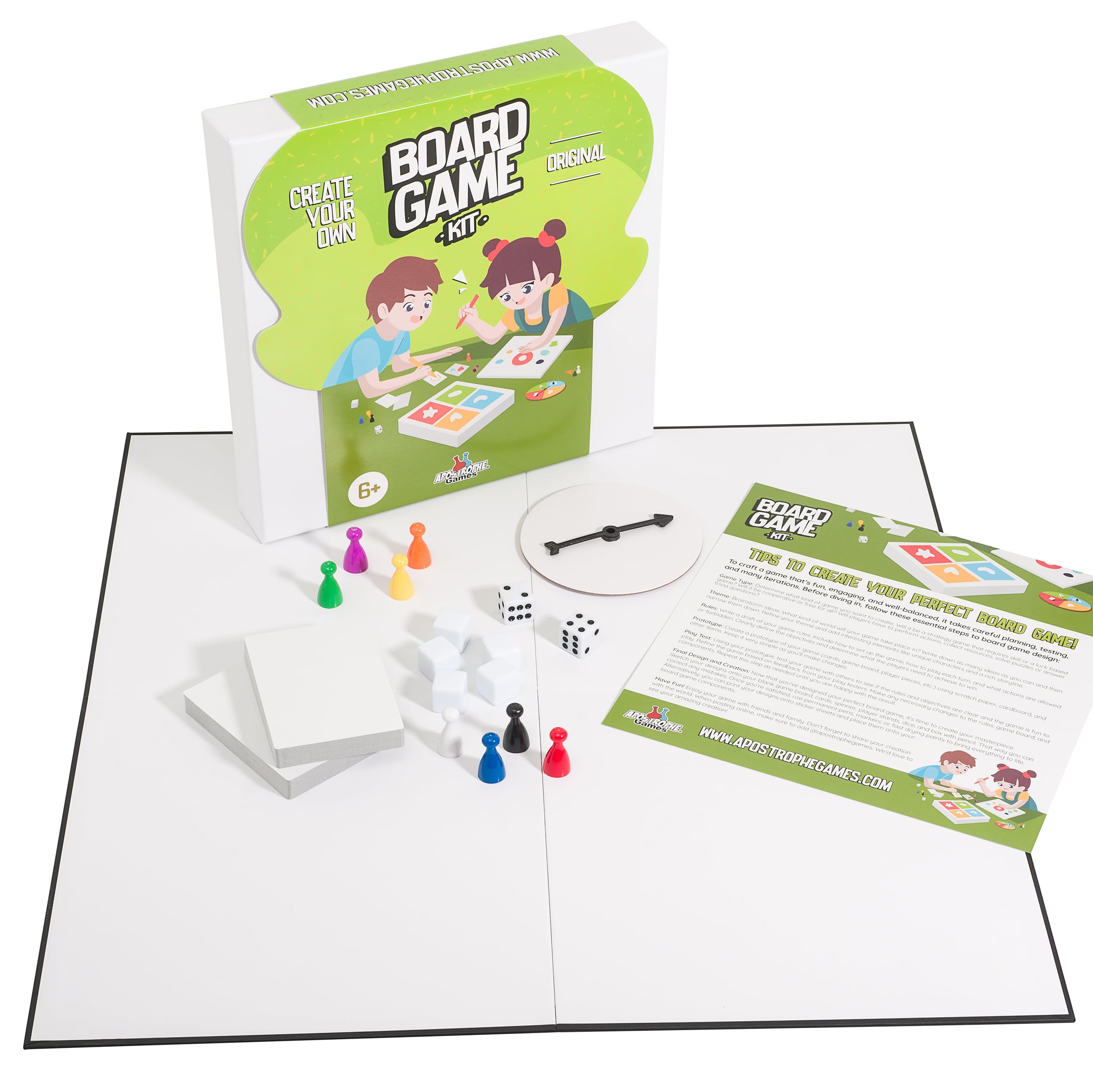 Apostrophe Games blank board 18in for customizing rules and storytelling