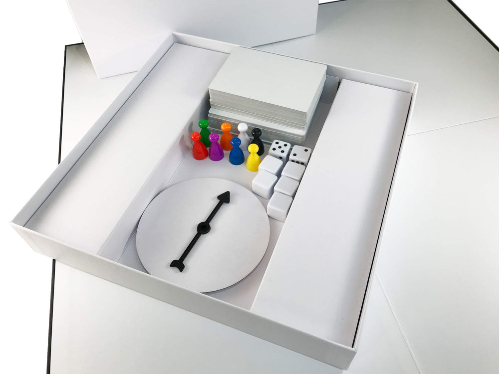 Apostrophe Games blank dice set for rapid prototyping and testing ideas