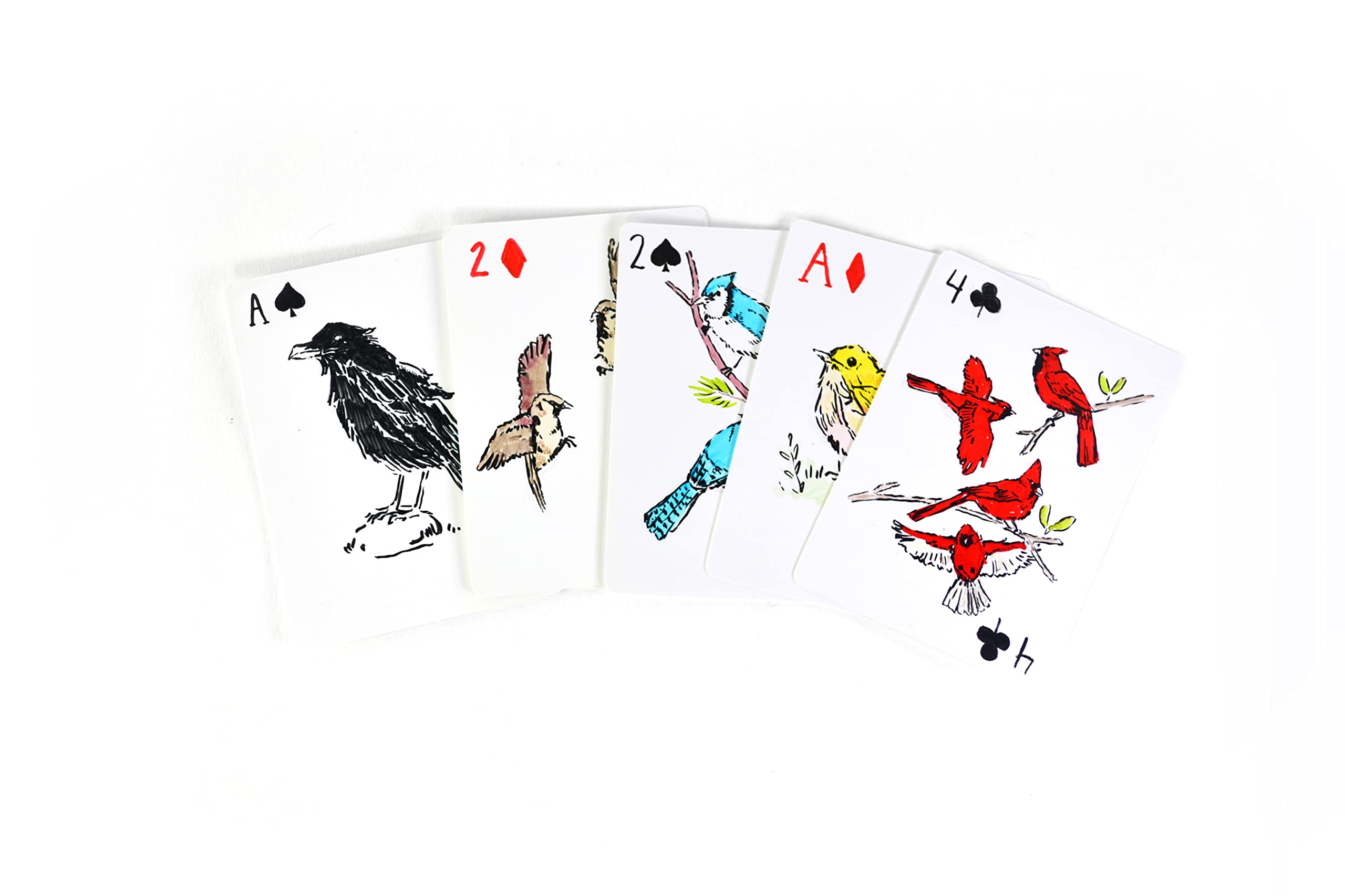 Close-up of writing on a blank Apostrophe Games card for personalized rules