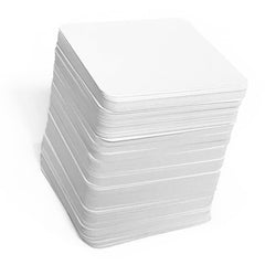 Apostrophe Games blank square playing cards with a matte finish for easy writing.