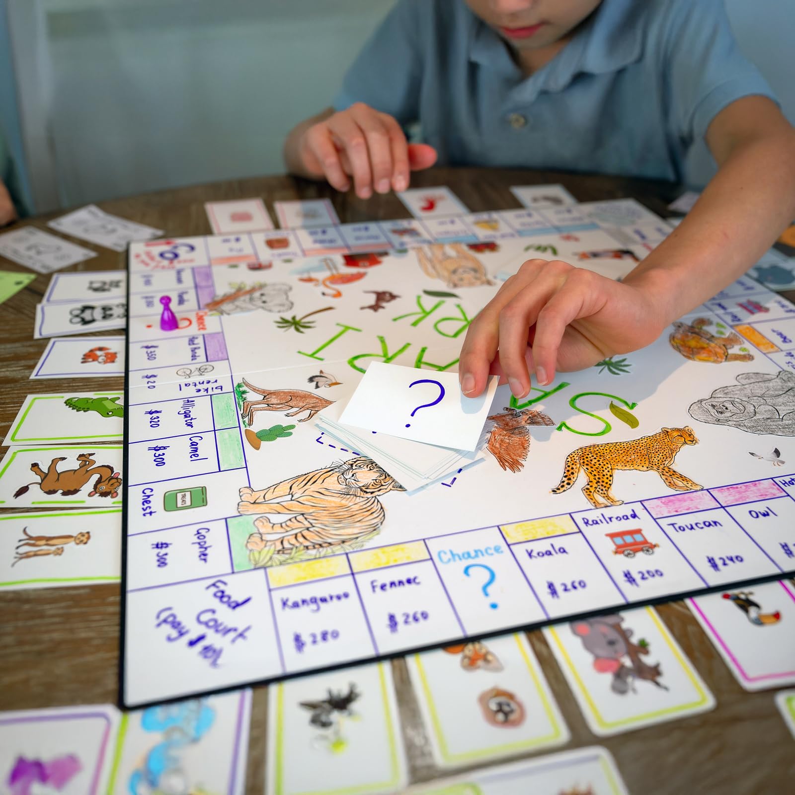 Apostrophe Games dice and tokens for smooth, customizable play.