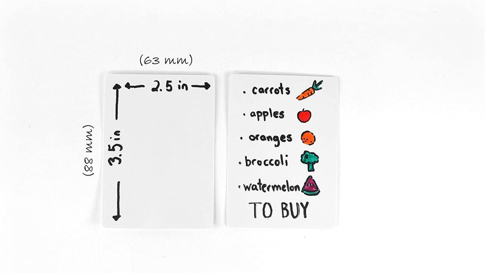 A laminated finish on Apostrophe Games cards resists smudges during use.