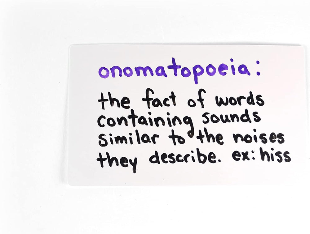 Apostrophe Games reusable flashcards used for quick study cycles.