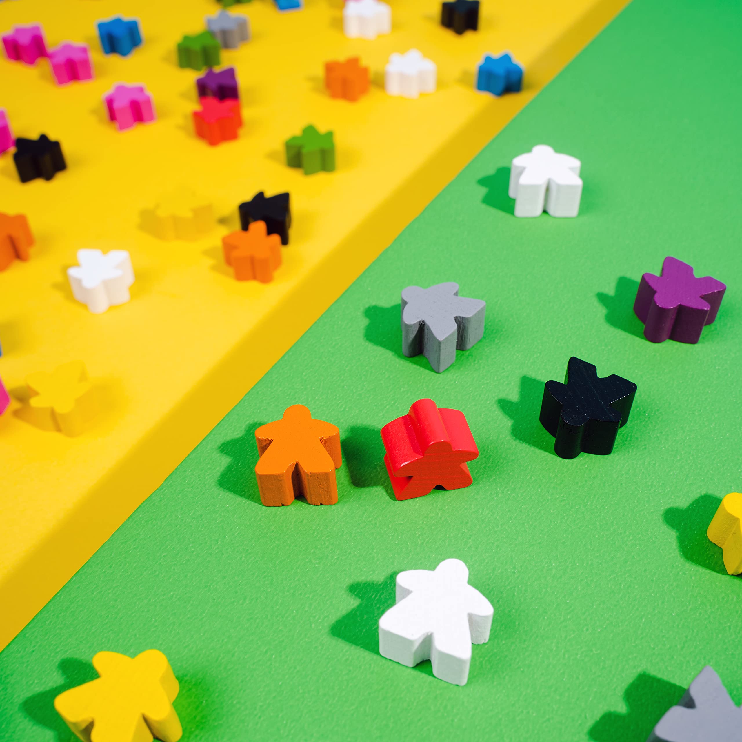 Apostrophe Games multi-color meeples for classroom color differentiation
