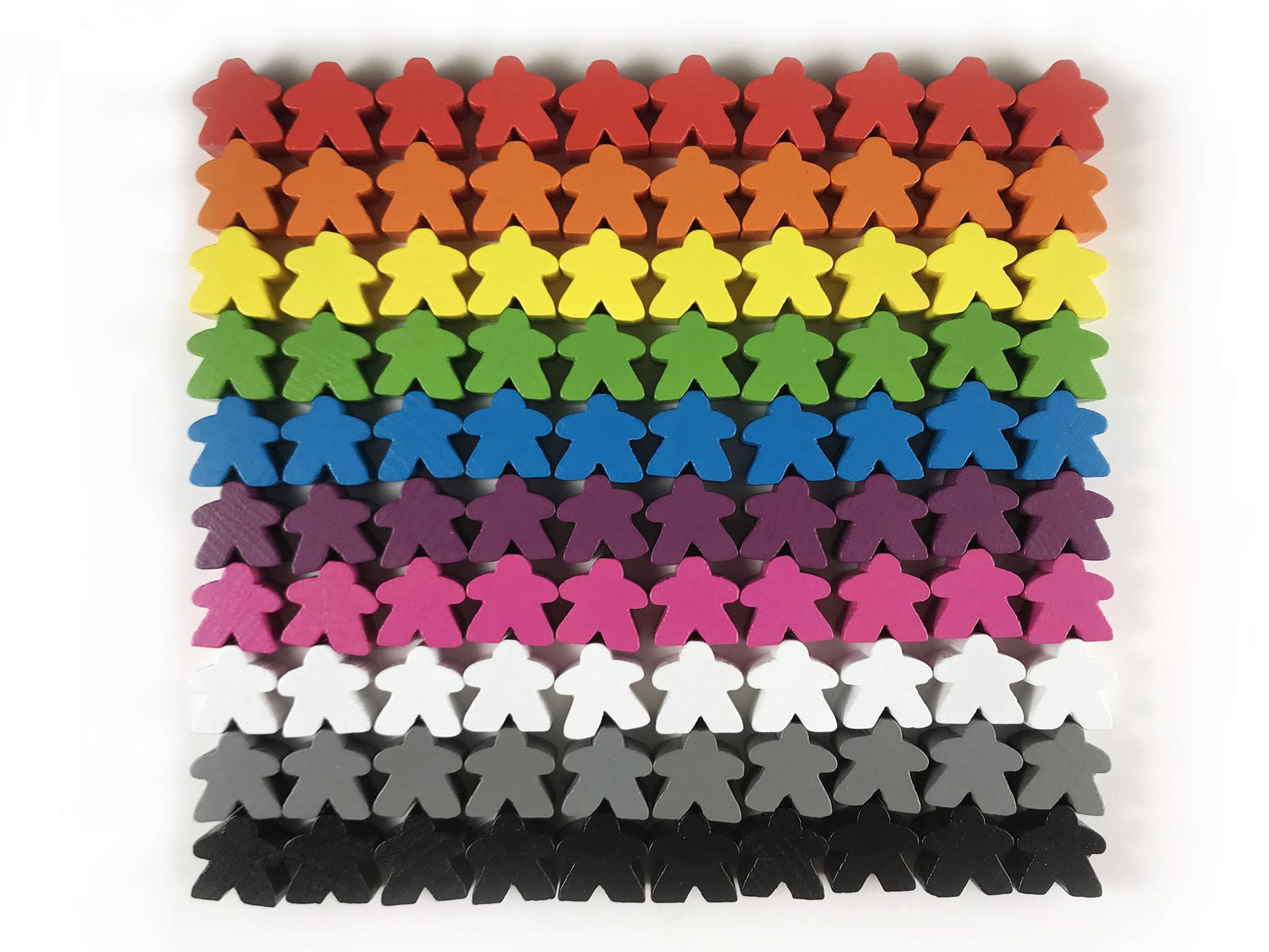 Apostrophe Games red wooden meeples set for counting and sorting
