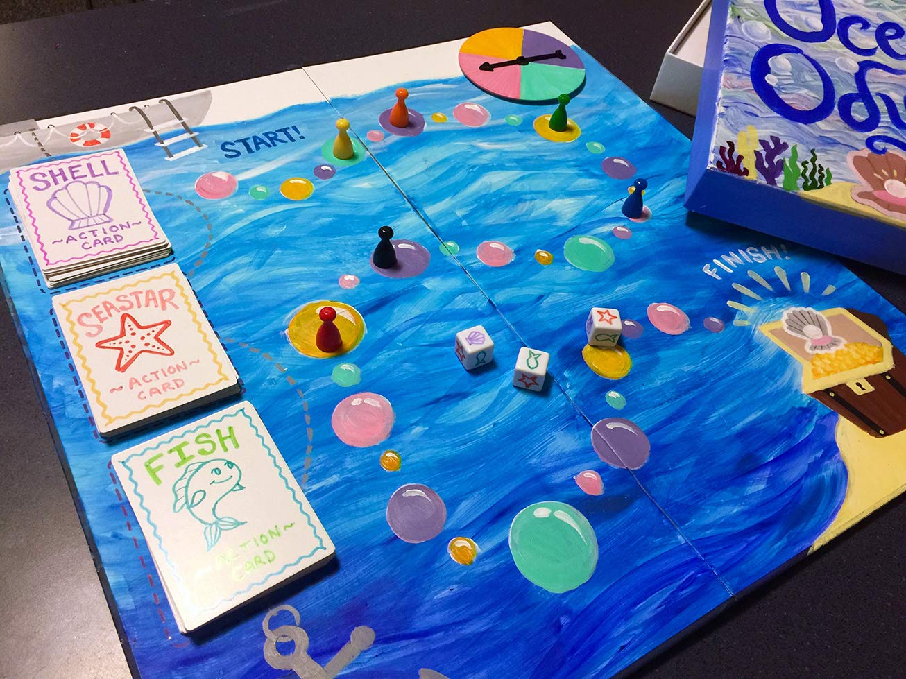 Apostrophe Games multicolored tokens for player markers and design
