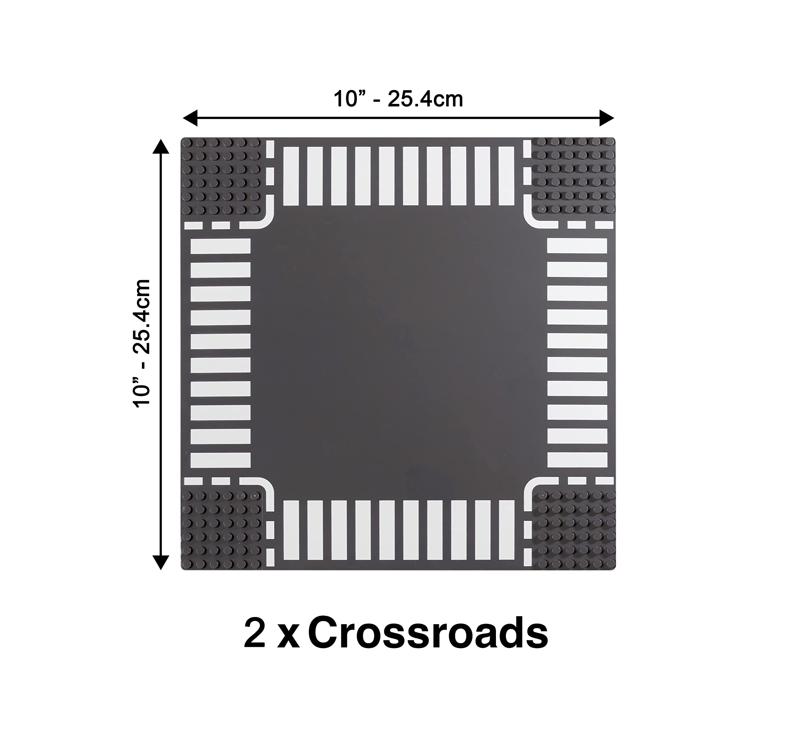 Apostrophe Games crossroad gray baseplate to create complex layouts.