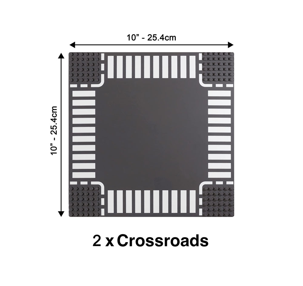 Apostrophe Games crossroad gray baseplate to create complex layouts.