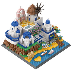 Apostrophe Games Santorini assembly progress demonstrates teamwork and problem-solving in action
